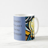 Humoristische Interpretation von Munch's "Scream" Kaffeetasse (VorderseiteRechts)