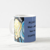 Humoristische Interpretation von Munch's "Scream" Kaffeetasse (Vorderseite Links)