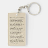 Humoristische St. Anthony Padua Gebet Schlüsselanhänger (Rückseite)