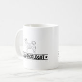 Humoristischer Schafhund Kaffeetasse (Vorderseite Links)