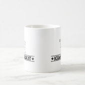 Humoristischer Schafhund Kaffeetasse (Mittel)