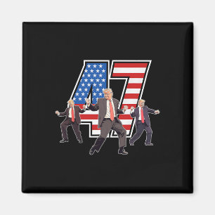 Humoristischer Trump-lustiger Siegeszug Trump tanz Magnet