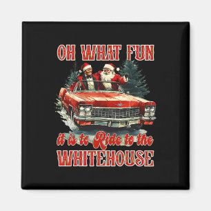 Humoristischer Trump, wie lustig es ist, zur Wh zu Magnet