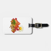 Humoristisches Ketchup-Gone-Squatchin für Bacon Gepäckanhänger (Vorderseite horizontal)