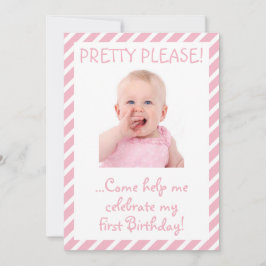 Humorose Baby Girl Erstgeburt Party Einladung