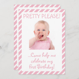 Humorose Baby Girl Erstgeburt Party Einladung