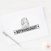 Humorose Boykin Spaniel Ovaler Aufkleber (Umschlag)
