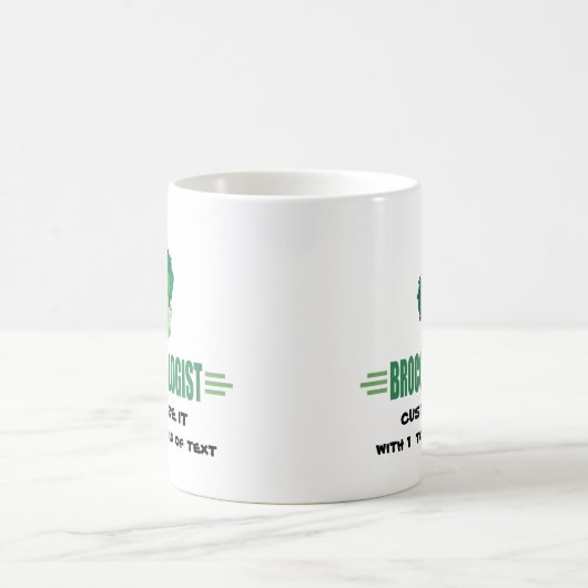 Humorose Broccoli Kaffeetasse (Mittel)