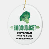 Humorose Broccoli Keramik Ornament (Links)