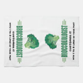 Humorose Broccoli Küchentuch (Horizontal)
