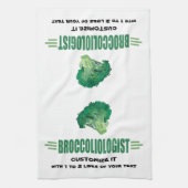 Humorose Broccoli Küchentuch (Vertikal)