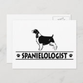 Humorose English Cocker Spanel Postkarte (Vorne/Hinten)