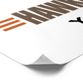 Humorose Hawk Hawks Poster (Ecke)
