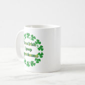 Humorose Irish Coffee Tasse (Vorderseite Links)