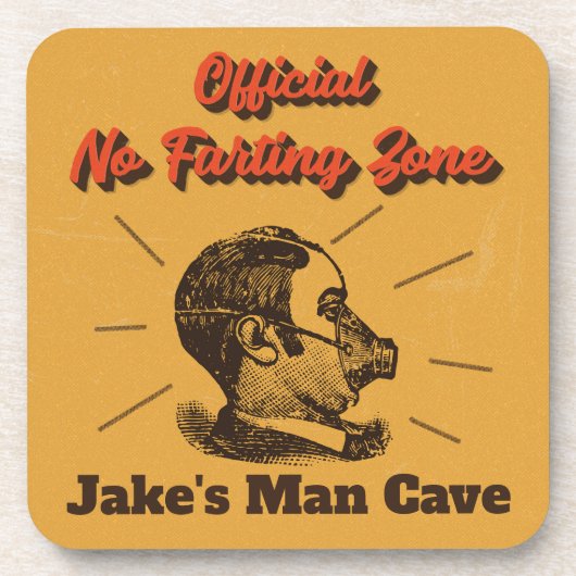 Humorose Keine Farbezone gelb Getränkeuntersetzer (Vorderseite)