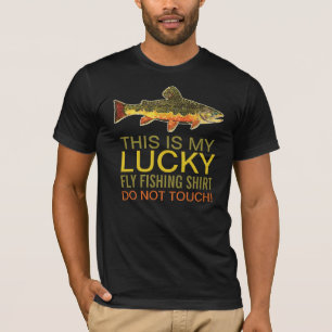 Humorose Lucky Fly Fish Brook Forellen T-Shirt