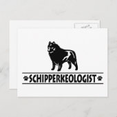 Humorose Schipperke Postkarte (Vorne/Hinten)
