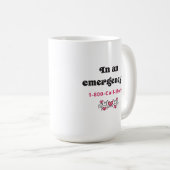 Humorose Simple Call Mama Coffee Tasse (VorderseiteRechts)