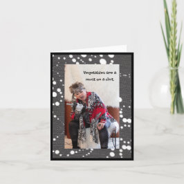 Humorose Veggie Diät Karte