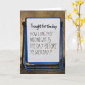 Humorous, alternative ‘Thought for the Day’ card Karte (Gelbe Blume)