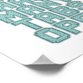 Humorous Anxiety and Overthinking Saying Poster (Ecke)