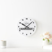 Humorous Bichon Frise Runde Wanduhr (Zuhause)