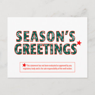 Humorous Big Brother Holiday Postcard Feiertagspostkarte