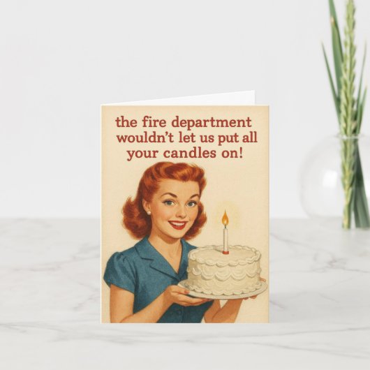 Humorous Birthday Card Feiertagskarte (Vorderseite)