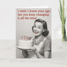 Humorous Birthday card Karte