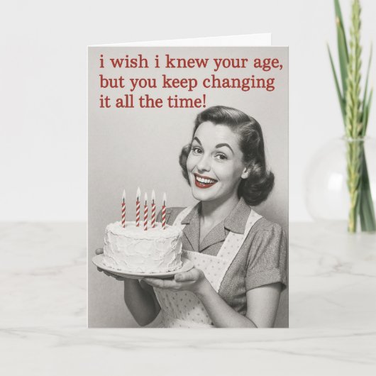 Humorous Birthday card Karte (Vorderseite)