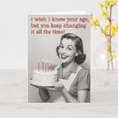 Humorous Birthday card Karte (Gelbe Blume)