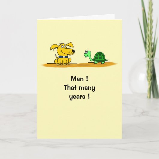 Humorous Birthday Card Karte (Vorderseite)