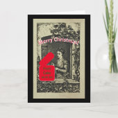 HUMOROUS CHRISTMAS CARD/FRUITCAKE KARTE (Vorderseite)