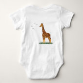 Humorous Coffee and Adulting Text Graphic Baby Strampler (Rückseite)