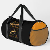 Humorous Coffee Lovers Motivational Design Duffle Bag (Rechte Ecke)