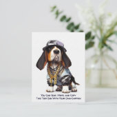 Humorous Customizable Any Occasion Postcard Postkarte (Stehend Vorderseite)