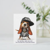 Humorous Customizable Any Occasion Postcard Postkarte (Stehend Vorderseite)