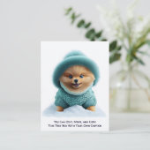 Humorous Customizable Any Occasion Postcard Postkarte (Stehend Vorderseite)