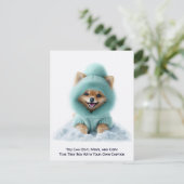 Humorous Customizable Any Occasion Postcard Postkarte (Stehend Vorderseite)