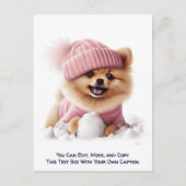 Humorous Customizable Any Occasion Postcard Postkarte (Vorderseite)