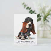 Humorous Customizable Any Occasion Postcard Postkarte (Stehend Vorderseite)