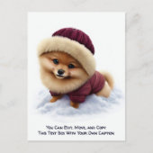 Humorous Customizable Any Occasion Postcard Postkarte (Vorderseite)