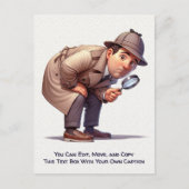 Humorous Customizable Any Occasion Postcard Postkarte (Vorderseite)