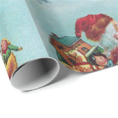 HUMOROUS FUNNY SANTA XMAS CROWN FOTO TEMPLATE GESCHENKPAPIER (Rolleneckpunkt)