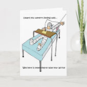 Humorous Get Well Card Karte (Vorderseite)