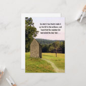 Humorous Get Well outhouse on a hill joke Karte (Vorderseite/Rückseite Beispiel)