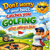 Humorous get well wish karte