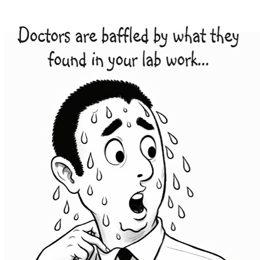 Humorous get well wish karte