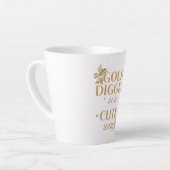 Humorous Girly "Gold Digger" Saying Milchtasse (Linke Ecke)