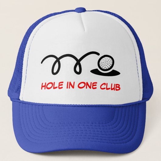 Humorous golf hat | hole in one club truckerkappe (Vorderseite)